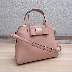 Kate Spade Matthews Street Maise Satchel Crossbody Bag in Rosy Cheeks